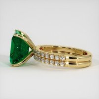 4.79 Ct. Emerald Ring, 18K Yellow Gold 4