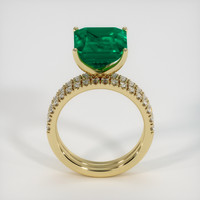 5.57 Ct. Emerald Ring, 18K Yellow Gold 3