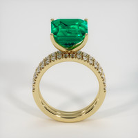 6.72 Ct. Emerald Ring, 18K Yellow Gold 3