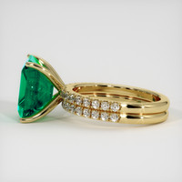 6.72 Ct. Emerald Ring, 18K Yellow Gold 4