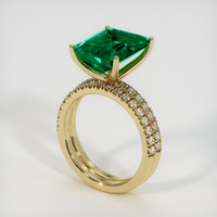 4.27 Ct. Emerald Ring, 18K Yellow Gold 2