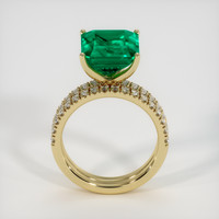 4.27 Ct. Emerald Ring, 18K Yellow Gold 3