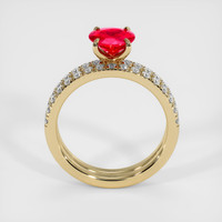 1.22 Ct. Ruby Ring, 18K Yellow Gold 3