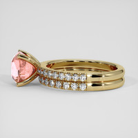 2.33 Ct. Padparadscha Sapphire Ring, 18K Yellow Gold 4