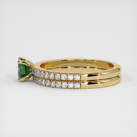0.61 Ct. Sapphire Ring, 18K Yellow Gold 4