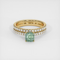 1.54 Ct. Sapphire Ring, 18K Yellow Gold 1