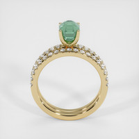 1.54 Ct. Green Sapphire Ring, 18K Yellow Gold 3