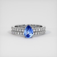 0.86 Ct. Sapphire Ring, Platinum 950 1