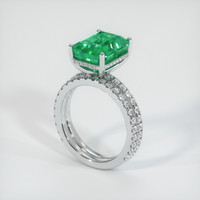 4.97 Ct. Emerald Ring, Platinum 950 2