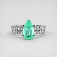 2.44 Ct. Emerald Ring, Platinum 950 1