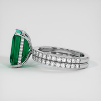 7.73 Ct. Emerald Ring, Platinum 950 4