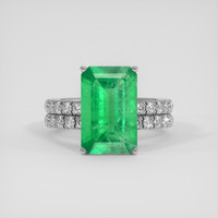 3.89 Ct. Emerald Ring, Platinum 950 1