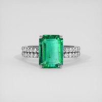 2.54 Ct. Emerald Ring, Platinum 950 1