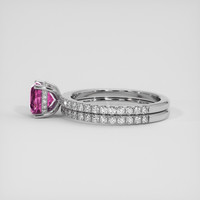 1.59 Ct. Purplish Pink Sapphire Ring, Platinum 950 4