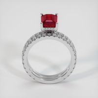 2.03 Ct. Ruby Ring, Platinum 950 3