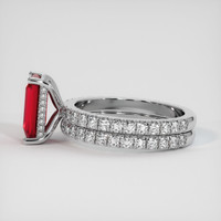 2.03 Ct. Ruby Ring, Platinum 950 4