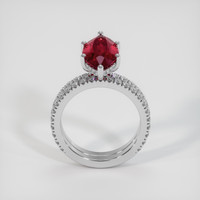 3.03 Ct. Ruby Ring, Platinum 950 3