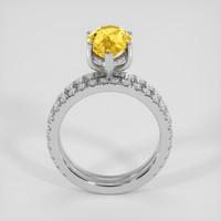 2.91 Ct. Yellow Sapphire Ring, Platinum 950 3