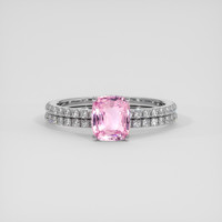 2.04 Ct. Pink Sapphire Ring, Platinum 950 1