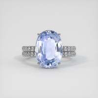 6.05 Ct. Blue Sapphire Ring, Platinum 950 1