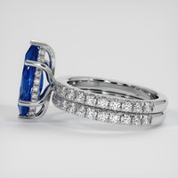3.07 Ct. Blue Sapphire Ring, Platinum 950 4