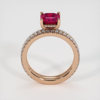 2.07 Ct. Ruby Ring, 14K Rose Gold 3