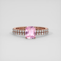 2.04 Ct. Pink Sapphire Ring, 14K Rose Gold 1