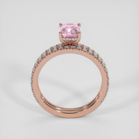 2.04 Ct. Pink Sapphire Ring, 14K Rose Gold 3