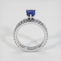 1.66 Ct. Blue Sapphire Ring, 10K White Gold 3