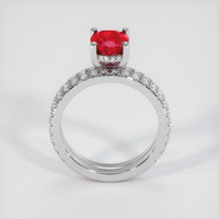 1.41 Ct. Ruby Ring, 10K White Gold 3