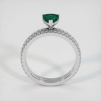0.83 Ct. Bluish Green Sapphire Ring, 10K White Gold 3