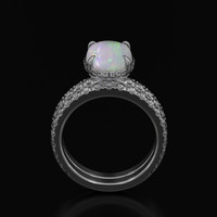2.26 Ct. Gemstone Ring, 14K White Gold 3