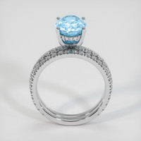 3.96 Ct. Gemstone Ring, 14K White Gold 3