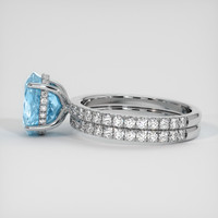 3.96 Ct. Gemstone Ring, 14K White Gold 4