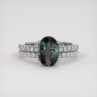 2.32 Ct. Gemstone Ring, 14K White Gold 1