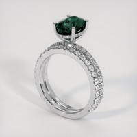 2.32 Ct. Gemstone Ring, 14K White Gold 2