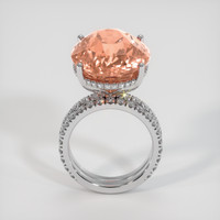 28.85 Ct. Padparadscha Sapphire Ring, 14K White Gold 3