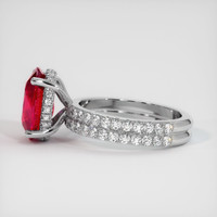 4.22 Ct. Ruby Ring, 14K White Gold 4