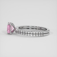 2.04 Ct. Pink Sapphire Ring, 14K White Gold 4