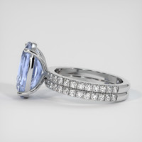 6.05 Ct. Sapphire Ring, 14K White Gold 4
