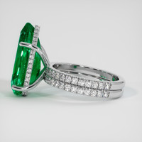 7.61 Ct. Emerald Ring, 18K White Gold 4