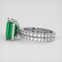 5.06 Ct. Emerald Ring, 18K White Gold 4