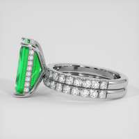 3.89 Ct. Emerald Ring, 18K White Gold 4