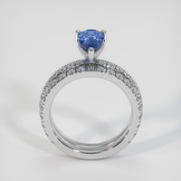 2.36 Ct. Blue Sapphire Ring, 18K White Gold 3