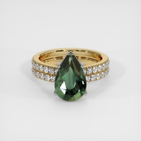 3.59 Ct. Sapphire Ring, 18K White & Yellow 1