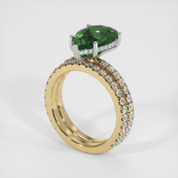 3.59 Ct. Sapphire Ring, 18K White & Yellow 2