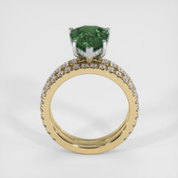 3.59 Ct. Sapphire Ring, 18K White & Yellow 3