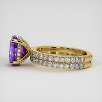 4.19 Ct. Purple Sapphire Ring, 10K Yellow Gold 4
