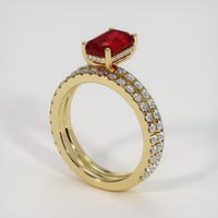 1.98 Ct. Ruby Ring, 14K Yellow Gold 2