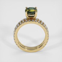 2.55 Ct. Bi Color Sapphire Ring, 14K Yellow Gold 3